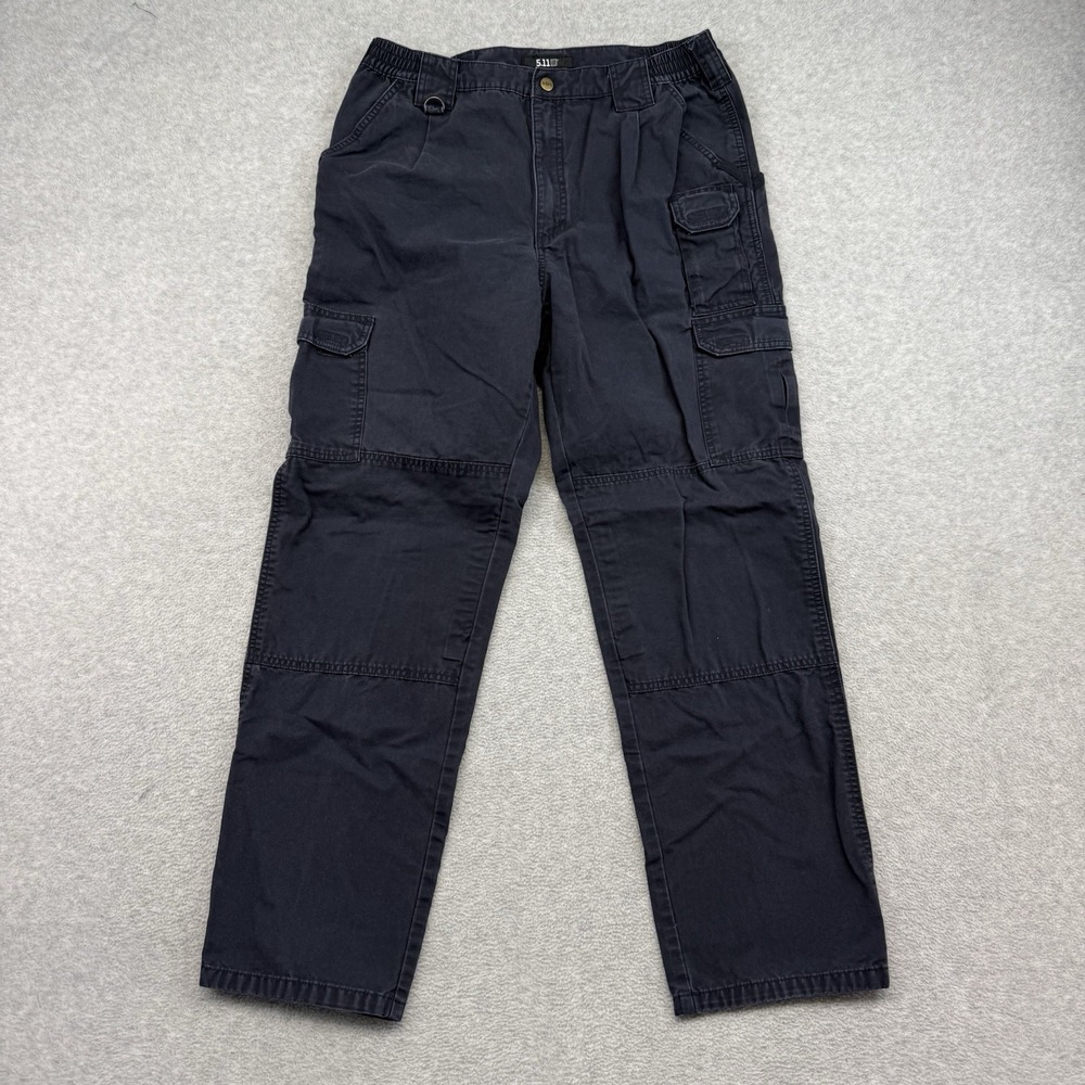 5.11 511 Tactical Cargo Pants Mens 36x34 Dark Blue Comfort Waist Heavy Workwear